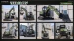 TYPHON TERROR LXV 6.6 Ton Excavator Kubota V2607 56.9HP AC/Heater Cabin Boom Swing - Image 17