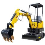 TYPHON TERROR X STORM Mini Excavator – 1 Ton Trench Digger with Canopy, Hydraulic Thumb Clip, Bucket USA