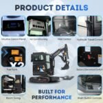 TYPHON TERROR X2 MAX 2.7 Ton Mini Excavator Powerful, Yanmar Engine, Cabin with A/C & Heater, Pilot Control, Boom Swing - Image 20