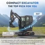 TYPHON TERROR X2 MAX 2.7 Ton Mini Excavator Powerful, Yanmar Engine, Cabin with A/C & Heater, Pilot Control, Boom Swing - Image 15