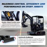 TYPHON TERROR X2 Max Canopy Mini Excavator Powerful 2.5 Ton Compact Machine with Yanmar Engine Advanced Hydraulic System - Image 28