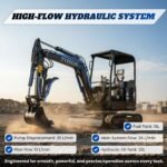 TYPHON TERROR X2 Max Canopy Mini Excavator Powerful 2.5 Ton Compact Machine with Yanmar Engine Advanced Hydraulic System - Image 29