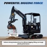TYPHON TERROR X2 Max Canopy Mini Excavator Powerful 2.5 Ton Compact Machine with Yanmar Engine Advanced Hydraulic System - Image 30