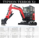 TYPHON TERROR X2 Mini Excavator 2.7 Ton EPA Diesel Perkins Engine USA - Image 8