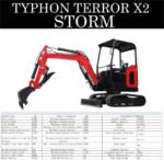 TYPHON TERROR X2 STORM Mini Excavator 2.5 Ton Diesel Perkins Engine USA - Image 7