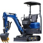 TYPHON TERROR XI STORM Mini Excavator – 1.1 Ton Trench Digger with Boom Swing, Hydraulic Thumb Clip, Bucket USA