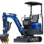 TYPHON TERROR XI STORM Mini Excavator – 1.1 Ton Trench Digger with Boom Swing, Hydraulic Thumb Clip, Bucket USA