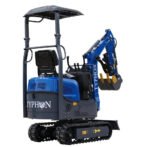 TYPHON TERROR XI STORM Mini Excavator – 1.1 Ton Trench Digger with Boom Swing, Hydraulic Thumb Clip, Bucket USA - Image 3