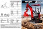 3800lbs TYRANT 17 Diesel Mini Excavator Kubota D902 Engine Side Swing w 12 attachments - Image 13
