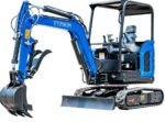 TYPHON TERROR X2 STORM Mini Excavator 2.5 Ton Diesel Kubota V1505 25HP Engine USA - Image 7