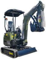 2025 4000 lb Typhon Terror XVIII Mini Excavator Rubber Track with Kubota Diesel Engine USA