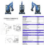 TYPHON TERROR X2 Mini Excavator 2.7 Ton EPA Diesel Kubota V1505 Engine USA - Image 8