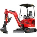 Mini Excavator with 14HP Kubota Engine & Hydraulic Thumb | HUAYEE HY16C