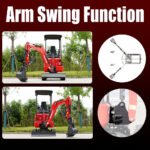 Mini Excavator with 14HP Kubota Engine & Hydraulic Thumb | HUAYEE HY16C - Image 5