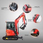 3.5 Ton Industrial Mini Excavator with 24HP Yanmar Engine & Enclosed Cab | HUAYEE HY35C - Image 14