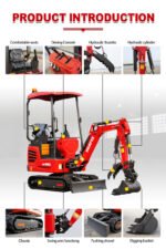 Mini Excavator with Kubota Engine & Advanced Hydraulics | HUAYEE HY14G - Image 12
