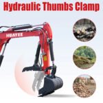 Mini Excavator - Hydraulic Thumb Clamp, 13.5HP Rato Engine Gas Powered | HUAYEE HY12C - Image 4