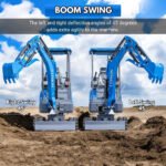 TYPHON TERROR XIX STORM Mini Excavator – 4000lbs Trench Digger with Boom Swing, Canopy, Retractable Tracks - Image 26