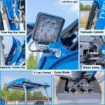 TYPHON TERROR XIX STORM Mini Excavator – 4000lbs Trench Digger with Boom Swing, Canopy, Retractable Tracks - Image 30